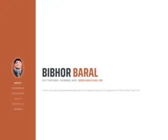 Bibhor.com.np(Bibhor Baral) Screenshot