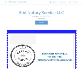 Bibinotaryservicellc.com(Bibi Notary Service LLC) Screenshot