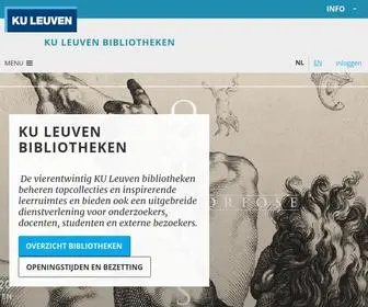 Bib.kuleuven.be(KU Leuven Bibliotheken) Screenshot