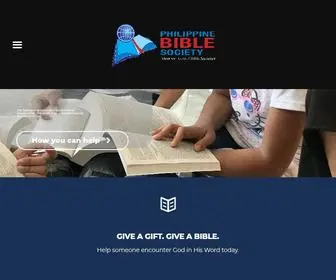 Bible.org.ph(Philippine Bible Society) Screenshot