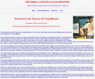 Bibleanswerstand.org(Bible Answer Stand) Screenshot