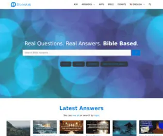 Bibleask.org(Real Questions) Screenshot