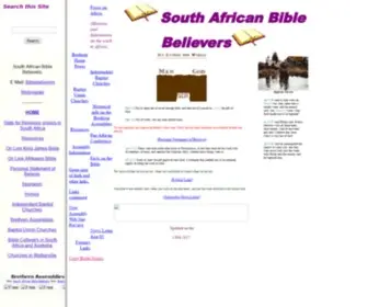 Biblebeliever.co.za(South African Bible Believers Index) Screenshot