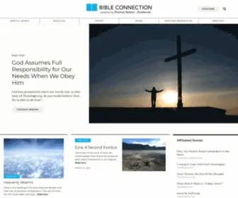 Bibleconnection.com(Grow in your spiritual walk and delve into Scripture. The Bible Connection) Screenshot