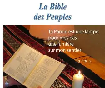 Bibledespeuples.org(La Bible des Peuples) Screenshot