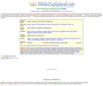 Bibleexplained.net(Bible commentary) Screenshot