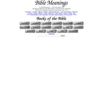 Biblemeanings.info(Bible Meanings Home) Screenshot
