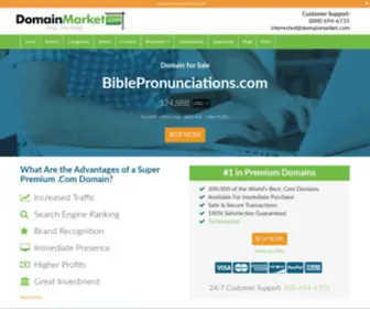 Biblepronunciations.com(Buy a Domain Name) Screenshot