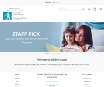 Biblescanada.com(Canadian Bible Society Online Store) Screenshot