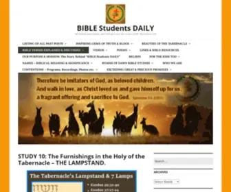 Biblestudentsdaily.com("Be faithful unto death) Screenshot