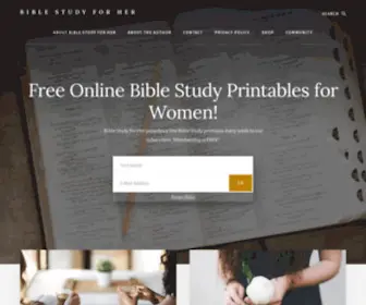 Biblestudyforher.com(Bible Study for Her) Screenshot