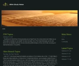 Biblestudynotes.org(Biblestudynotes) Screenshot