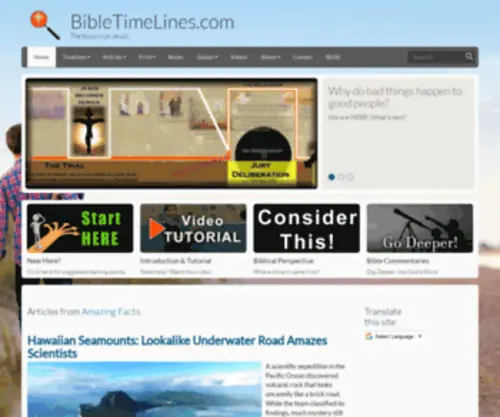 Bibletimelines.net(This is a series of timelines) Screenshot