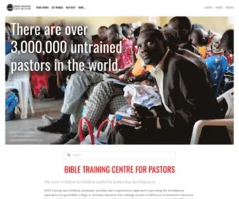 Bibletraining.com(Bible Training Centre for Pastors) Screenshot