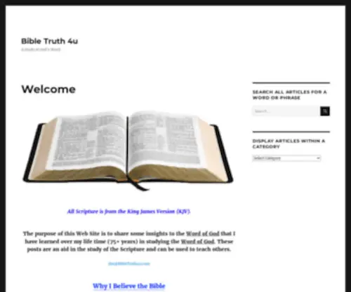 Bibletruth4U.com(A Study of God's Word) Screenshot