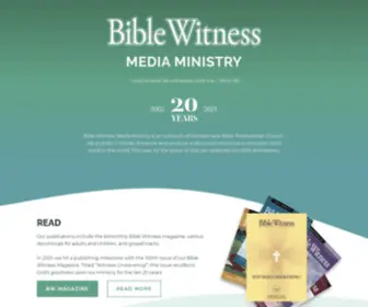 Biblewitness.com(Home-Bible Witness Media Ministry) Screenshot