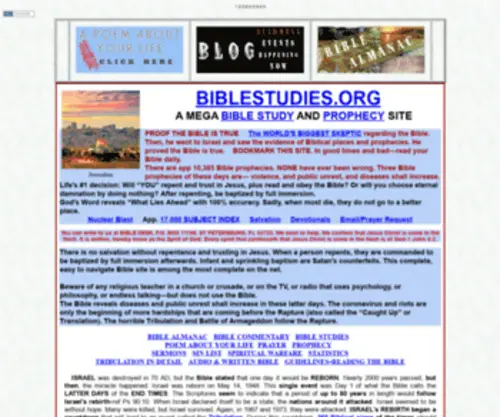 Biblewordsearch.com(Mega site of Bible Information) Screenshot