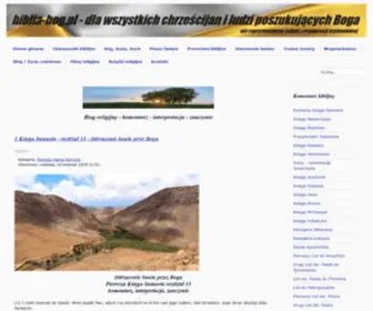 Biblia-Bog.pl(Blog religijny. strona chrześcijańska o bogu i piśmie świętym) Screenshot