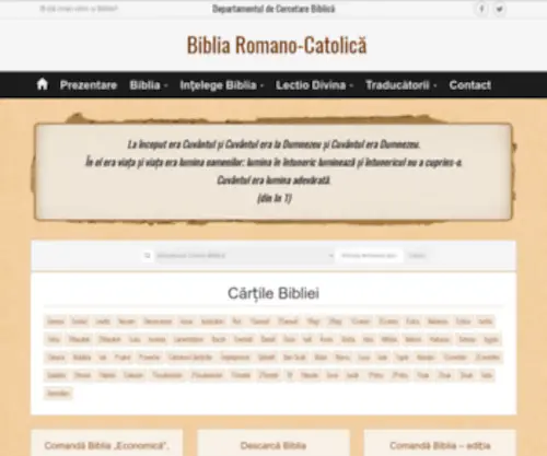 Bibliacatolica.ro(Bibliacatolica) Screenshot
