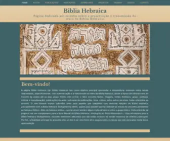 Bibliahebraica.com.br(A página Biblia Hebraica (lat. Bíblia Hebraica)) Screenshot