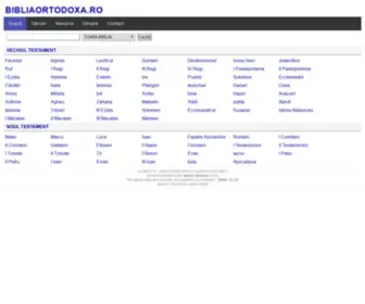 Bibliaortodoxa.ro(Biblia sau Sfanta Scriptura) Screenshot