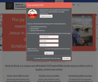 Biblicalframeworks.com(Book by Book) Screenshot