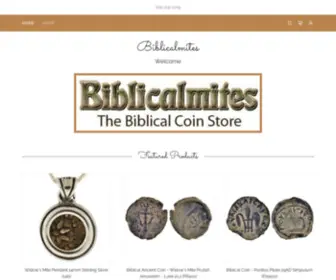 Biblicalmites.com(Biblical coins) Screenshot