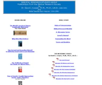 Biblicalresearch.info(Biblical Research Studies Group) Screenshot