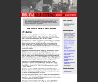 Biblicalselfdefense.com(Bible study about self) Screenshot