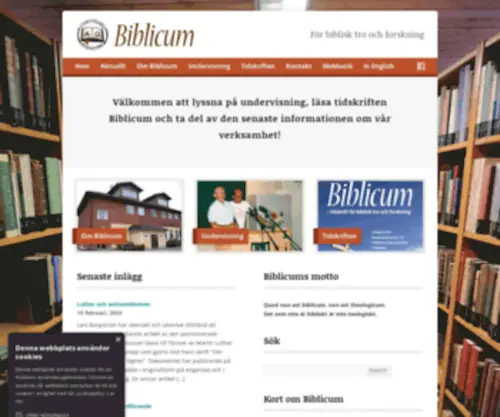 Biblicum.se(Stiftelsen Biblicum) Screenshot