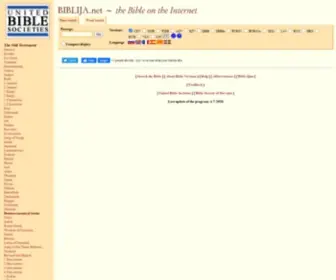 Biblija.net(The Bible on the Internet) Screenshot