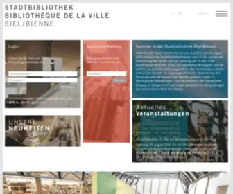 Bibliobiel.ch(Stadtbibliothek Biel/Bienne) Screenshot