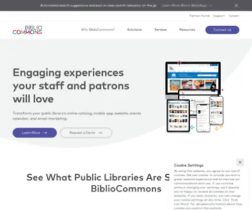 Bibliocommons.com(Empowering Public Libraries with Digital Technology) Screenshot