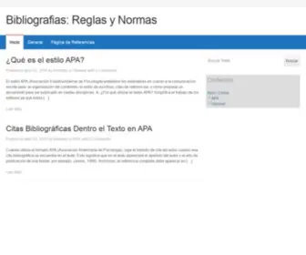 Bibliografias.org(El Formato APA establece los estándares en cuanto a la comunicación escrita) Screenshot