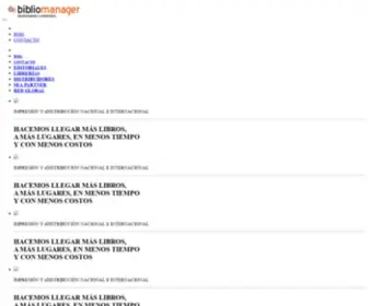 Bibliomanager.com(Plataforma global de comercializaci) Screenshot