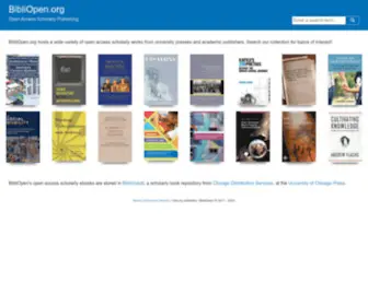 Bibliopen.org(Open Access Scholarly Publishing) Screenshot