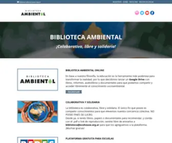 Bibliotecaambiental.org(Biblioteca Ambiental) Screenshot