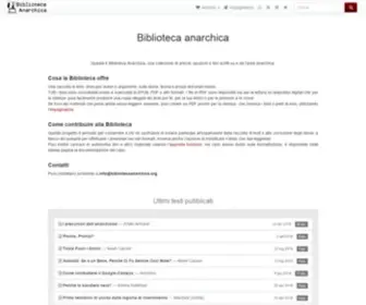 Bibliotecaanarchica.org(Bibliotecaanarchica) Screenshot
