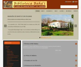 Bibliotecabahai.com(Biblioteca Bahá'í) Screenshot