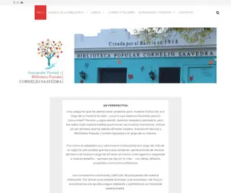 Bibliotecacsaavedra.org.ar(Asociación Vecinal y Biblioteca Popular Cornelio Saavedra) Screenshot