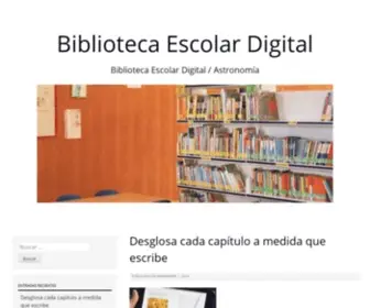 Bibliotecaescolardigital.es(Astronomía) Screenshot