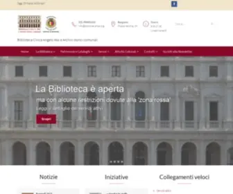 Bibliotecamai.org(Biblioteca Civica Angelo Mai e Archivi storici comunali) Screenshot