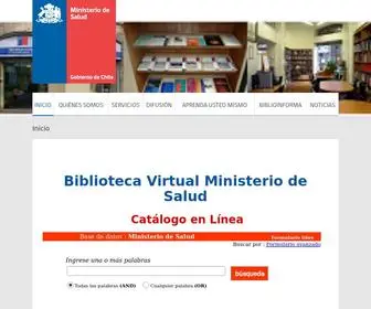 Bibliotecaminsal.cl(Biblioteca Ministerio de Salud) Screenshot