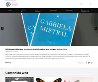 Bibliotecanacional.cl(Biblioteca Nacional) Screenshot
