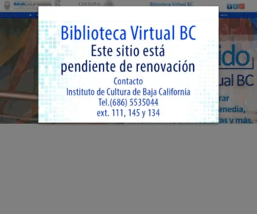 Bibliotecavirtualbc.gob.mx(Bibliotecavirtualbc) Screenshot