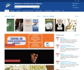 Biblioteche.mn.it(Biblioteche in rete della Provincia di Mantova) Screenshot