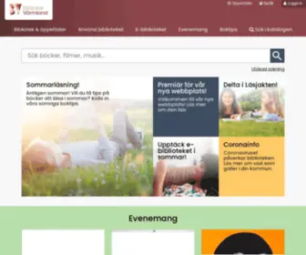 Bibliotekvarmland.se(Startsida) Screenshot