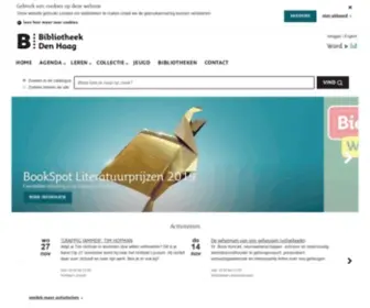 Bibliotheekdenhaag.nl(Bibliotheek Den Haag) Screenshot