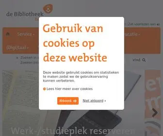 Bibliotheekeemland.nl(De Bibliotheek Eemland) Screenshot