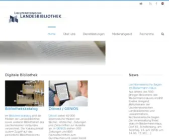 Bibliothek.li(LiLB Adminseite) Screenshot